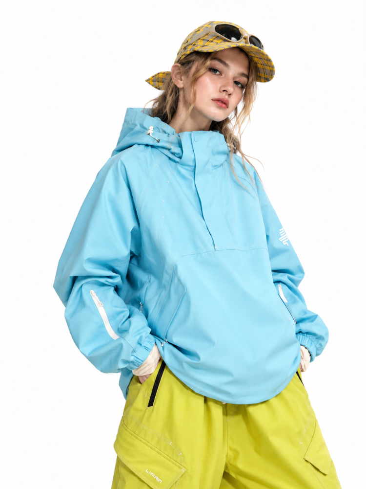 LITAN Gateway Blue Soft Shell Pullover - Unisex LITAN | Snowears.com