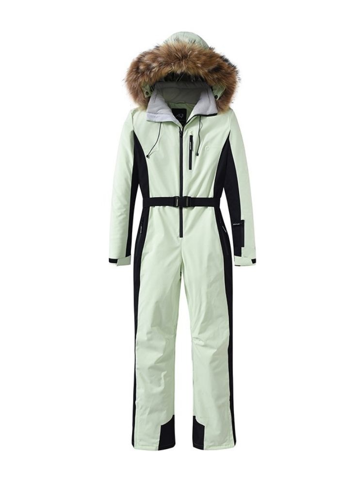 ARCTIC QUEEN Insulated Fur Hood One Piece - Women's - Snowears- One Piece