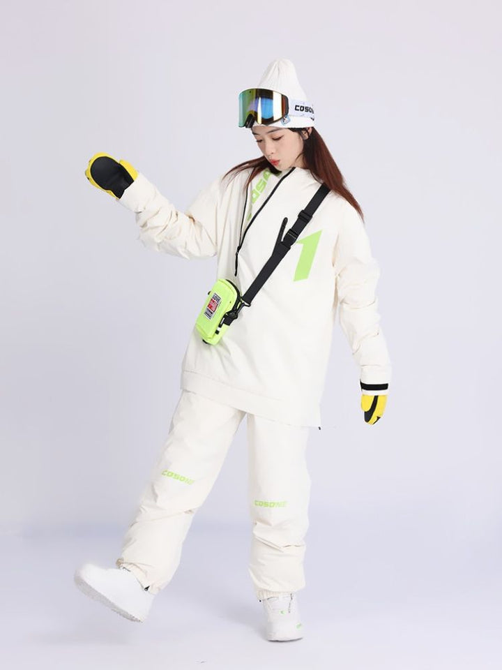 Cosone Oblique Zipper Suit - Unisex - Snowears- Suits