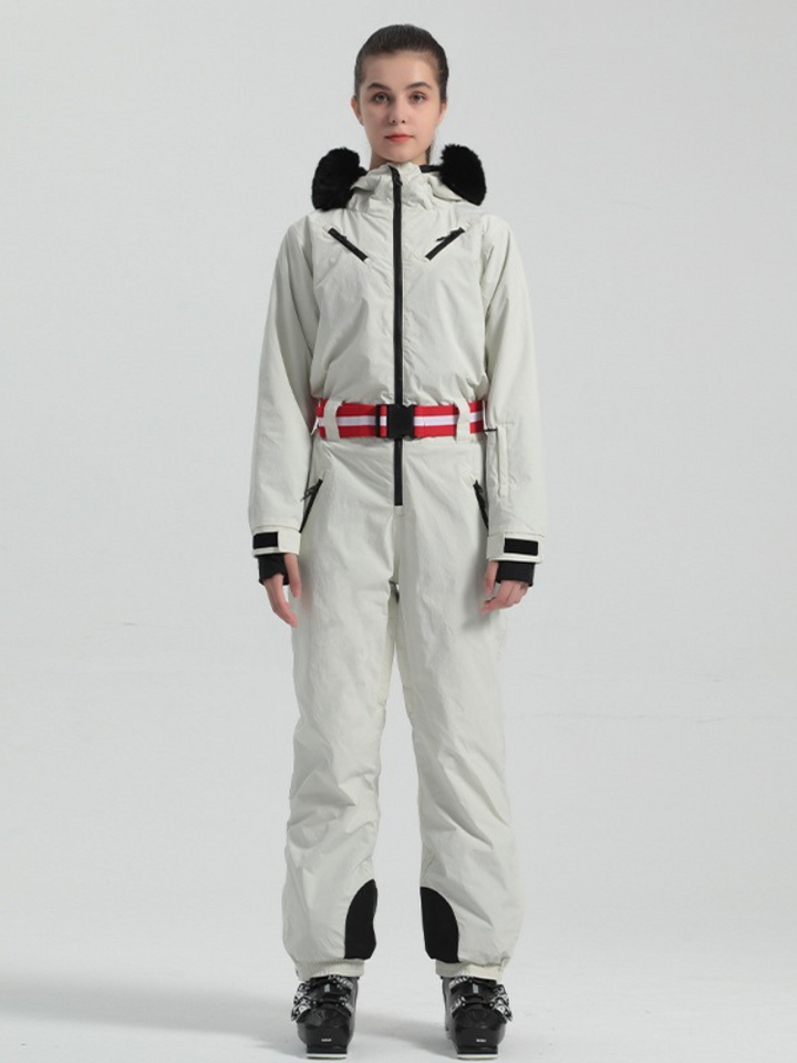 Gsou Snow Mountain Faux-Fur Ski Jumpsuit - Women's -https://detail.1688.com/offer/743164303442.html? - Snowears- One Piece