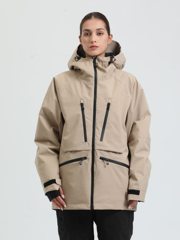 Gsou Snow Rider Cargo Snow Jacket - Women's Khaki Gsou Snow | Snowears.com