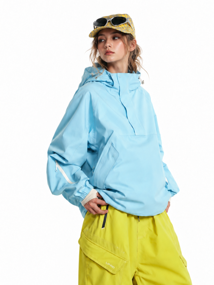 LITAN Gateway Blue Soft Shell Pullover - Unisex LITAN | Snowears.com