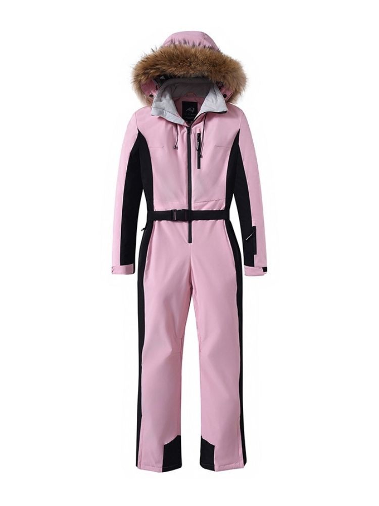ARCTIC QUEEN Insulated Fur Hood One Piece - Women's - Snowears- One Piece