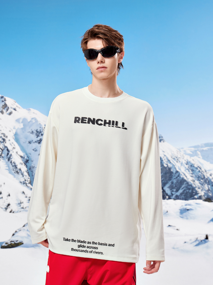 Renchill White Base Layer Sweatshirt - Men's - Snowears- Hoodies & Sweaters