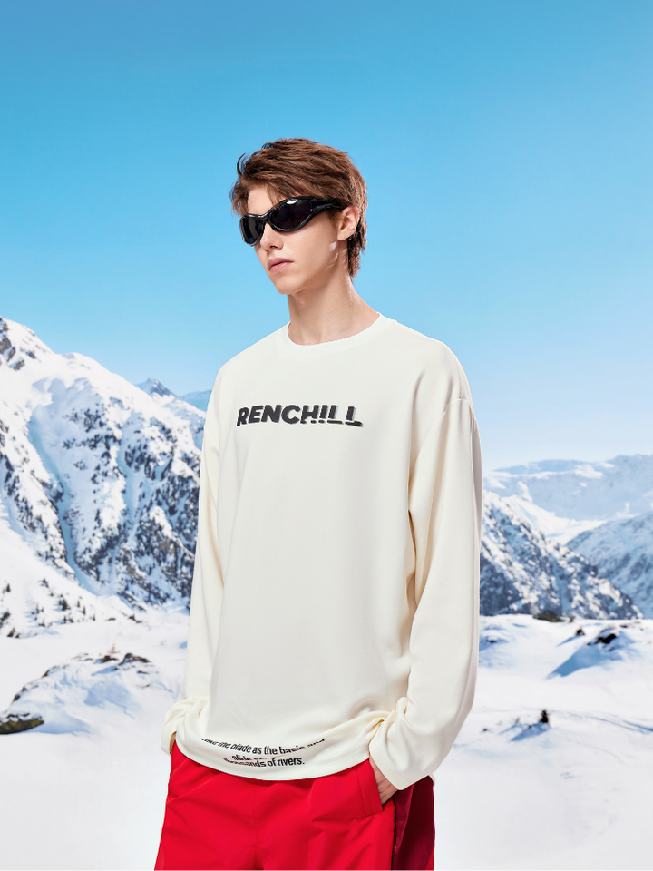 Renchill White Base Layer Sweatshirt - Men's - Snowears- Hoodies & Sweaters