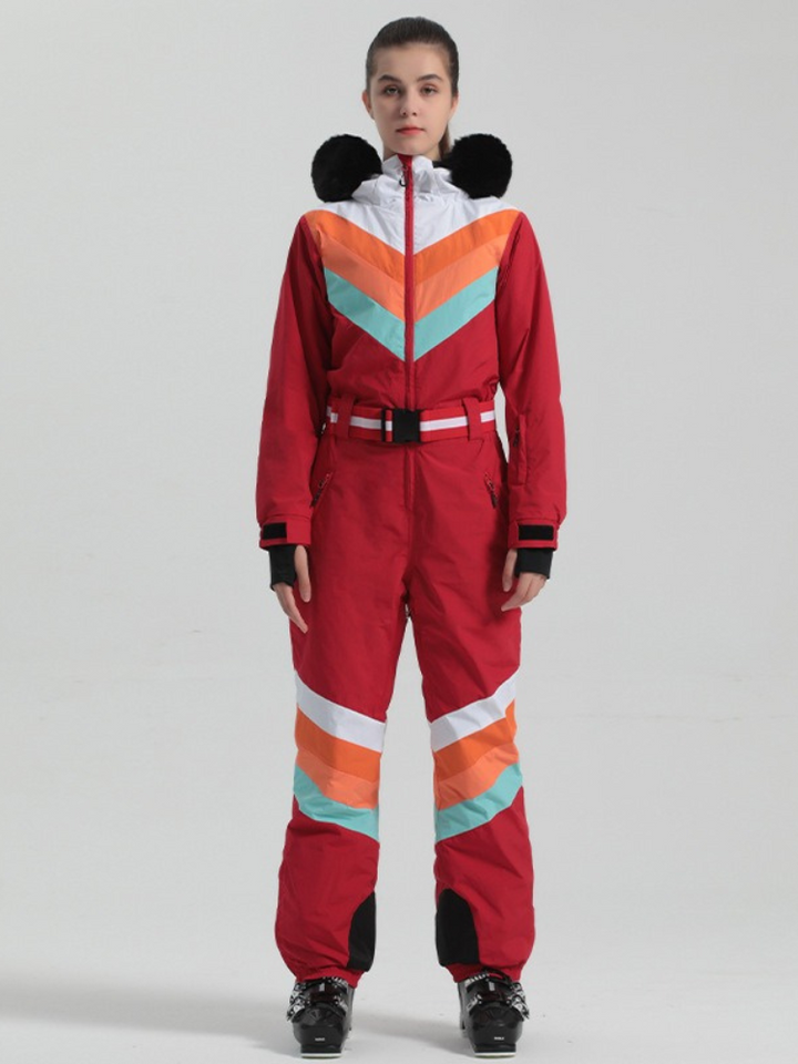 Gsou Snow Luxury Color Block Jumpsuit - Women's -https://detail.1688.com/offer/742939911001.html? - Snowears- One Piece