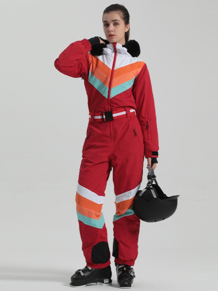 Gsou Snow Luxury Color Block Jumpsuit - Women's -https://detail.1688.com/offer/742939911001.html? - Snowears- One Piece