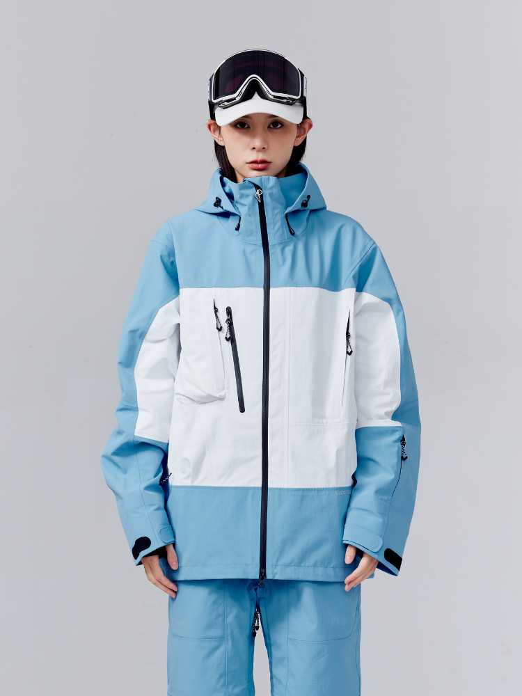 RandomPow 3L Pro Backcountry Snow Jacket - Unisex Blue RandomPow | Snowears.com