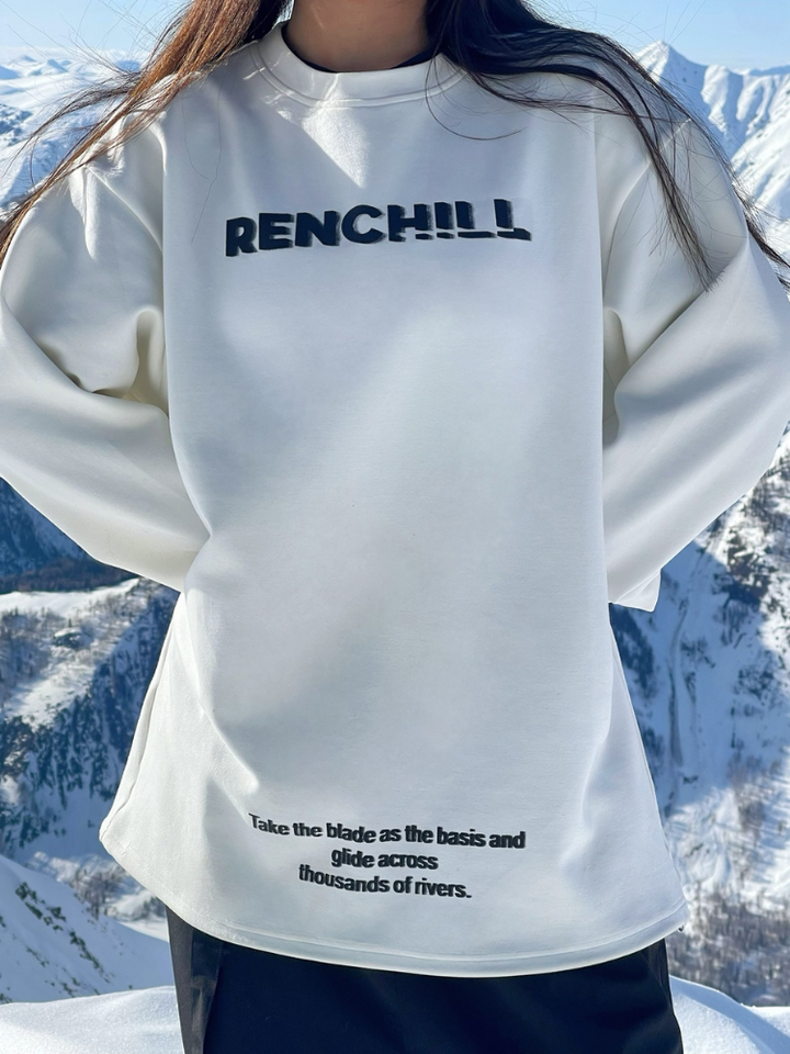 Renchill White Base Layer Sweatshirt - Women's - Snowears- Hoodies & Sweaters