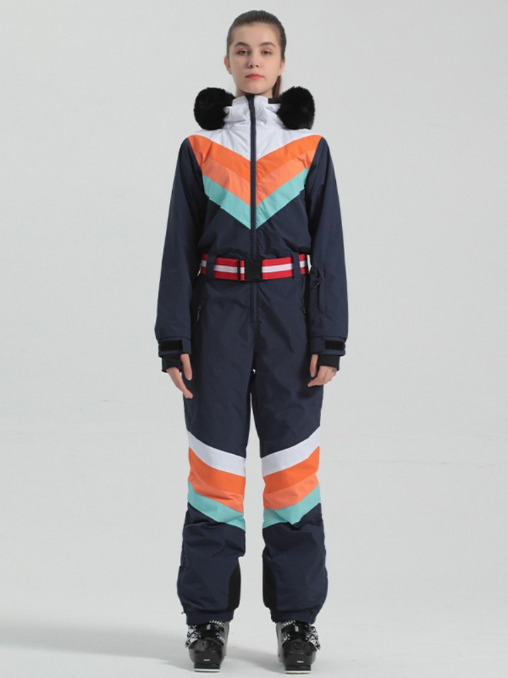 Gsou Snow Luxury Color Block Jumpsuit - Women's -https://detail.1688.com/offer/742939911001.html? - Snowears- One Piece