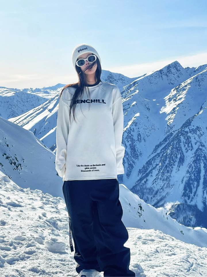 Renchill White Base Layer Sweatshirt - Women's - Snowears- Hoodies & Sweaters