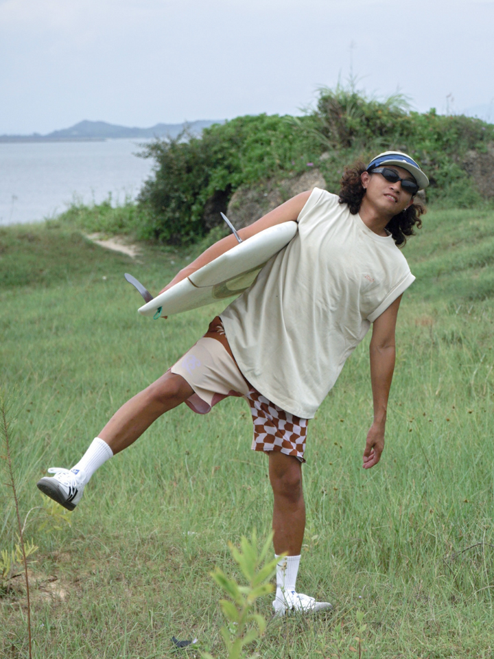 CHILLHANG Retro Wave Plaid Board Shorts - Men's - Snowears- shorts