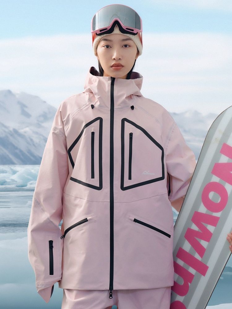 NIS SuperB Reflective Snow Tech Shell Jacket - Unisex - Snowears- Ski/Snowboard Jackets