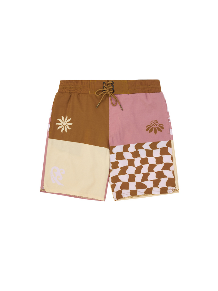 CHILLHANG Retro Wave Plaid Board Shorts - Men's - Snowears- shorts
