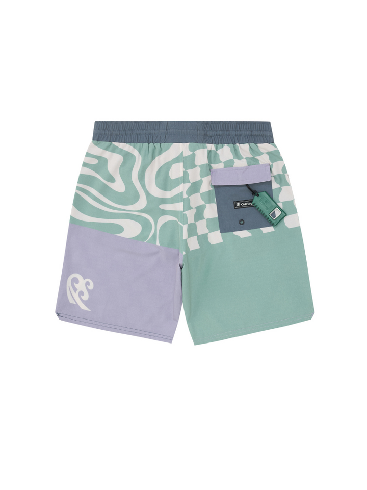 CHILLHANG Retro Wave Plaid Board Shorts - Men's - Snowears- shorts