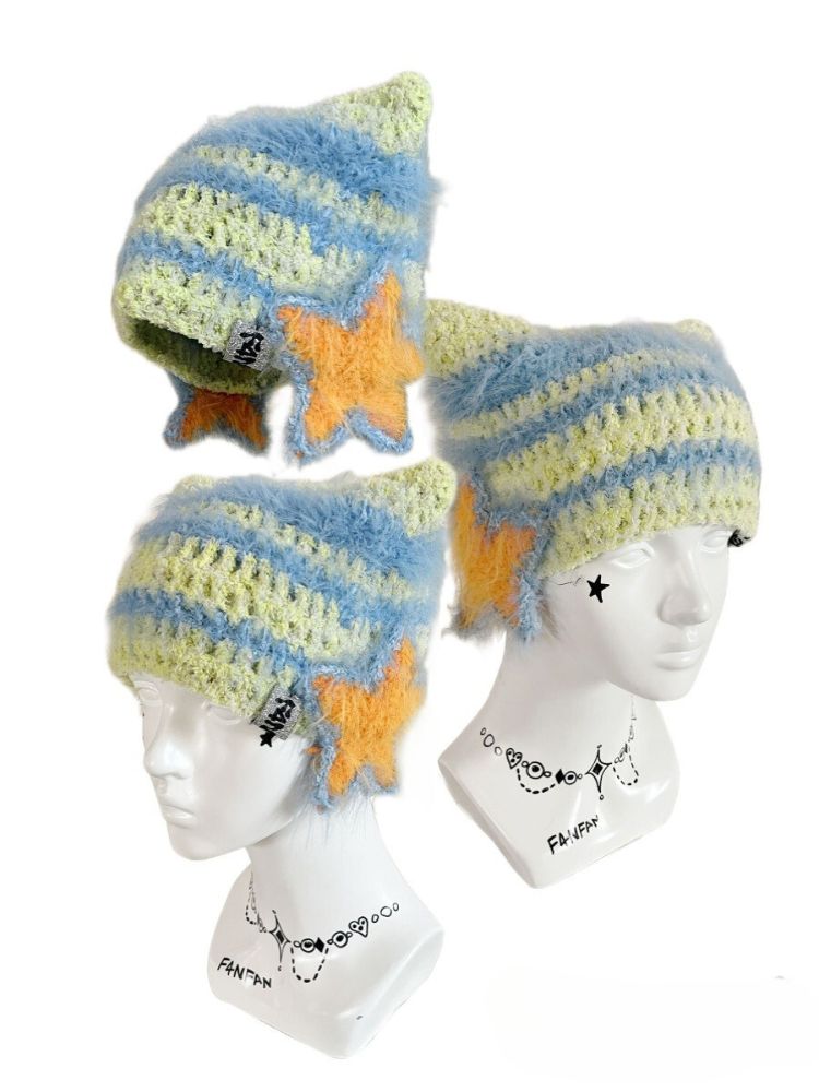 F4NFAN Handmade StarLink Ear Beanie - Snowears- beanie