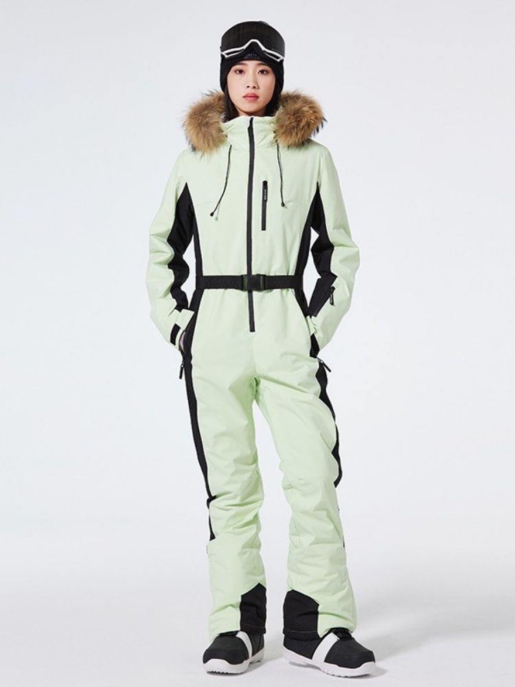ARCTIC QUEEN Insulated Fur Hood One Piece - Women's - Snowears- One Piece