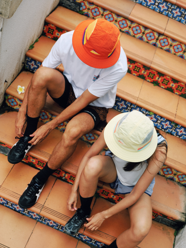 CHILLHANG Rainbow Panel Surf Bucket Hat