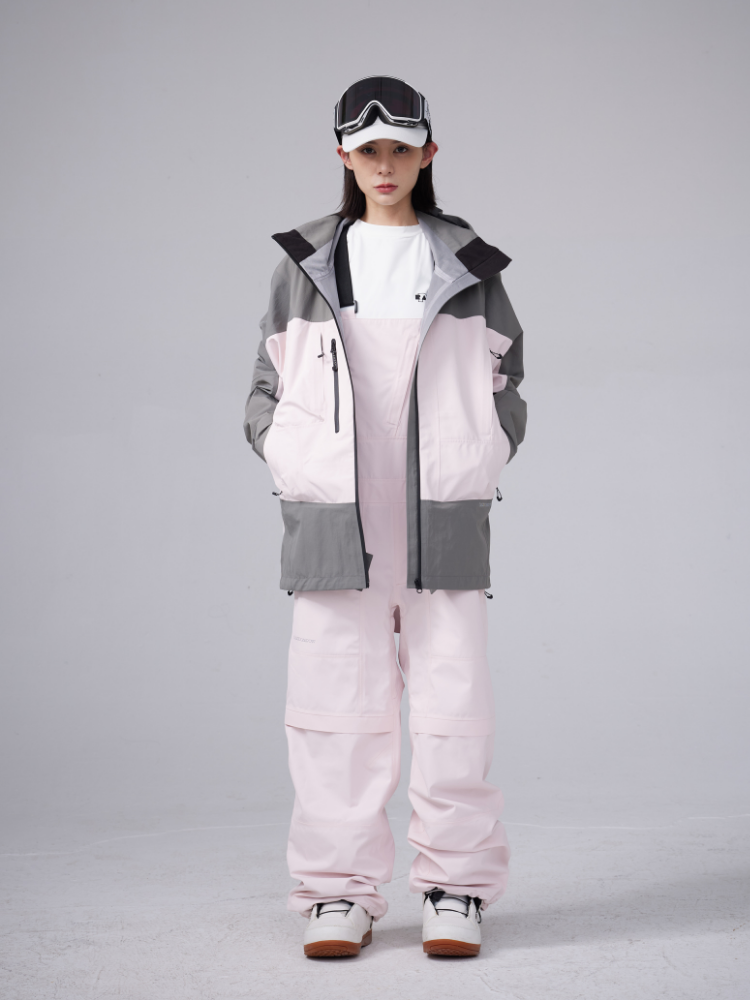 RandomPow Pink 3L Pro Backcountry Snowsuits - Unisex RandomPow | Snowears.com