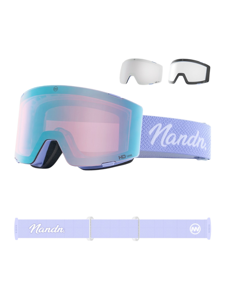 NANEND 3-Lens Magnetic Ski Goggles - Snowears- goggle