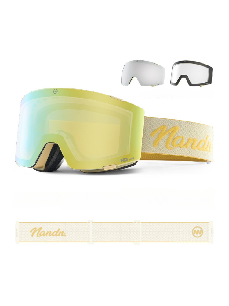 NANEND 3-Lens Magnetic Ski Goggles - Snowears- goggle