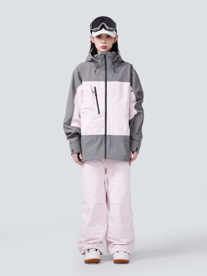 RandomPow Pink 3L Pro Backcountry Snow Jacket - Unisex - Snowears- Jacket