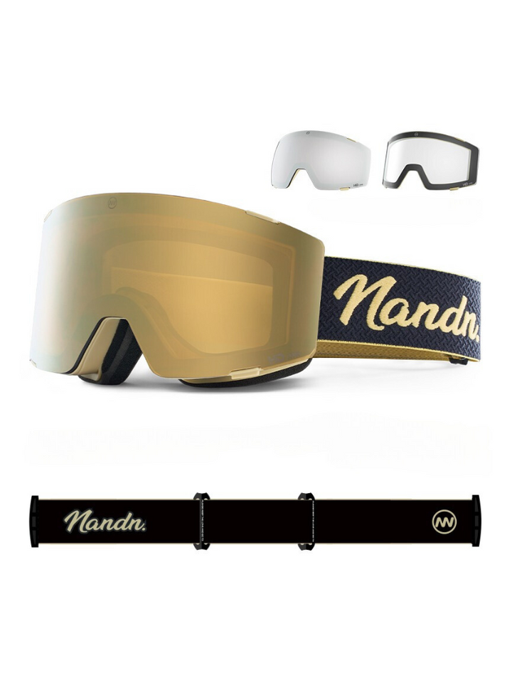 NANEND 3-Lens Magnetic Ski Goggles - Snowears- goggle