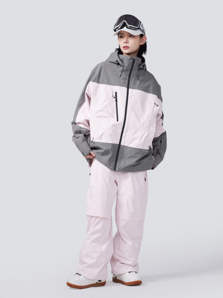 RandomPow Pink 3L Pro Backcountry Snowsuits - Unisex RandomPow | Snowears.com