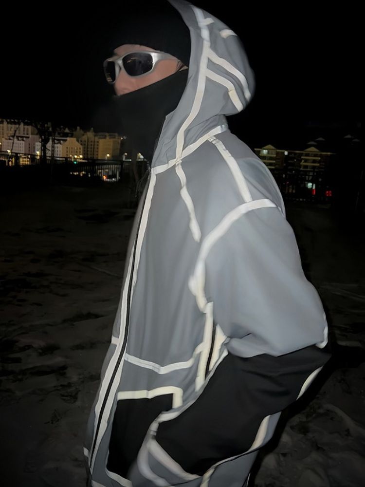 NIS SuperB Reflective Snow Tech Shell Jacket - Unisex - Snowears- Ski/Snowboard Jackets