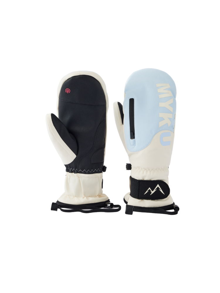 MYKU Wave Series Snow Mittens Blue MYKU | Snowears.com