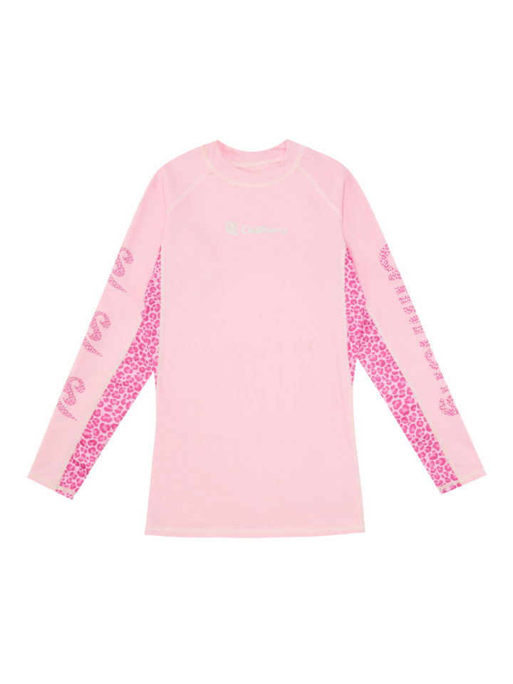CHILLHANG Leopard Long Sleeve UV Rash Guard - Women's - Snowears- T-Shirts