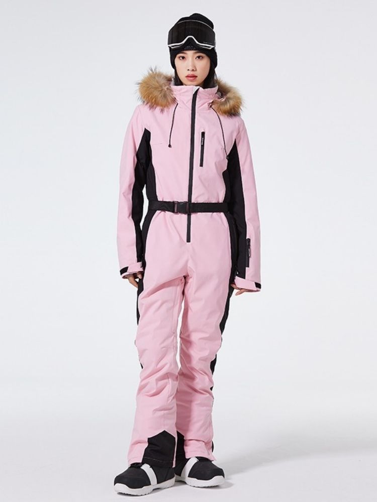ARCTIC QUEEN Insulated Fur Hood One Piece - Women's - Snowears- One Piece
