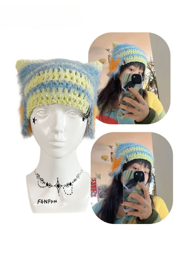 F4NFAN Handmade StarLink Ear Beanie - Snowears- beanie