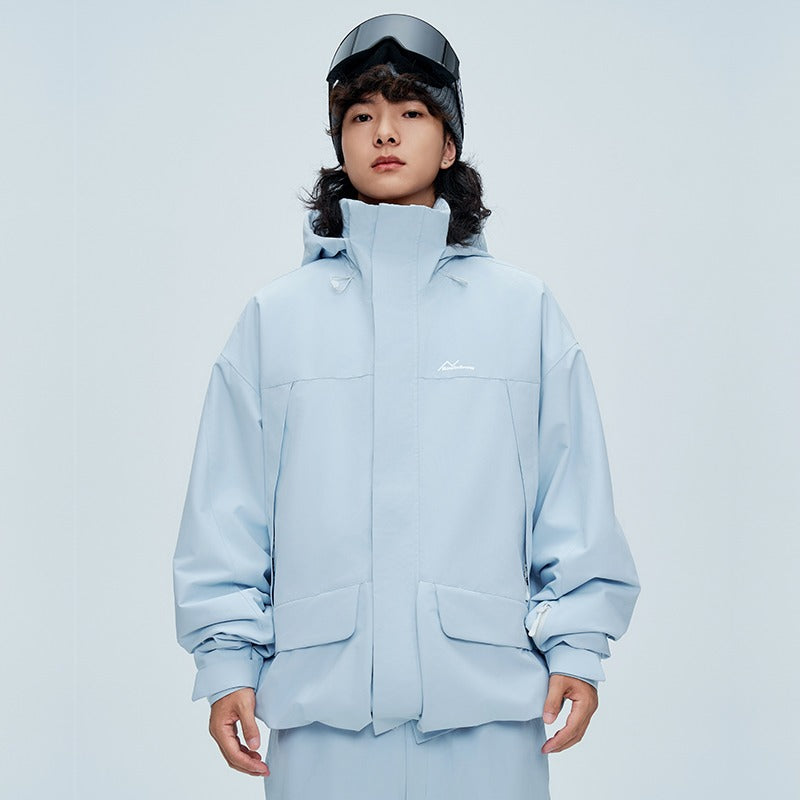 NIS 2L Solid Color Loose Jacket - Unisex - Snowears- Ski/Snowboard Jackets