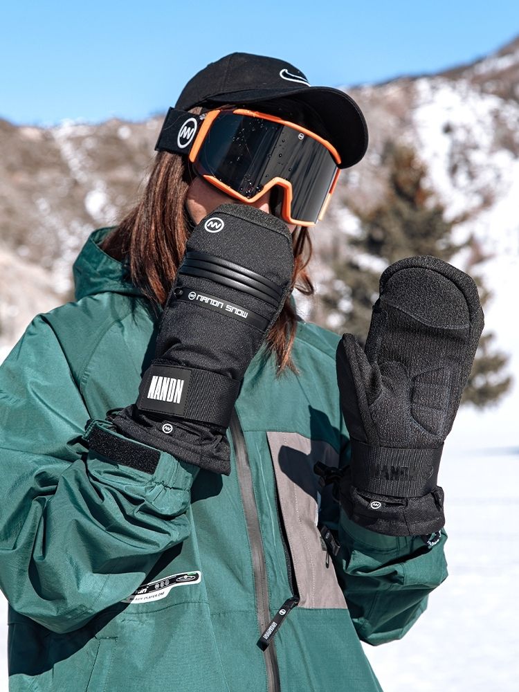 NANDN WristGuard Pro KEVLAR Snowboarder Mitten - Snowears- Gloves & Mittens