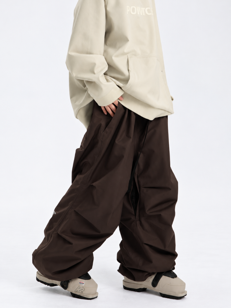 POMT CleanF Wrinkle Baggy Snow Pants - Unisex POMT | Snowears.com