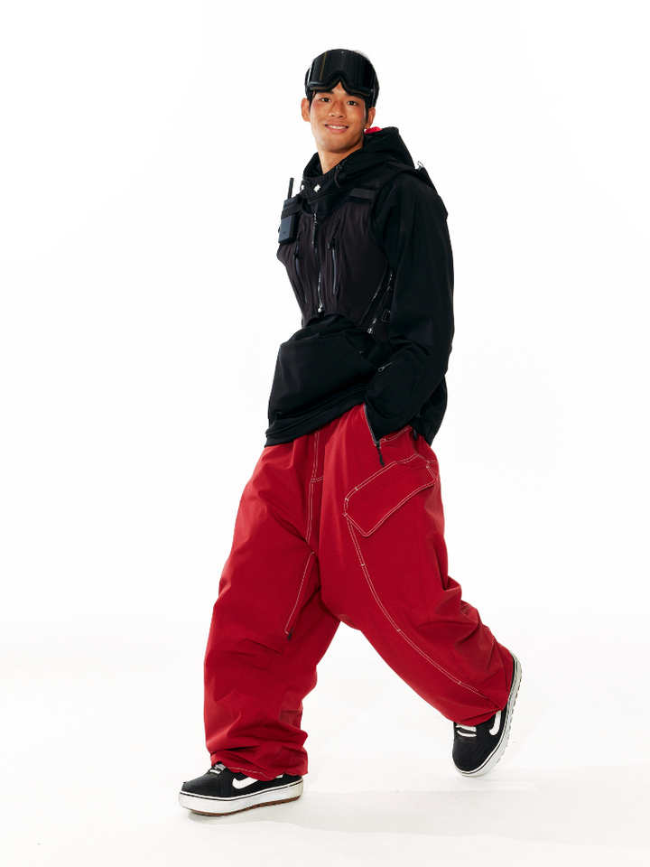 LITAN Gateway Baggy Cargo Pants - Unisex - Snowears- bib pants