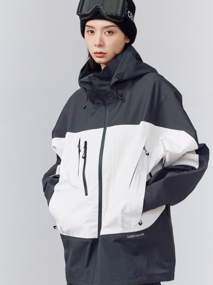 Randompow 3L Panda Colorblock Snow Jacket - Unisex - Snowears- Ski/Snowboard Jackets