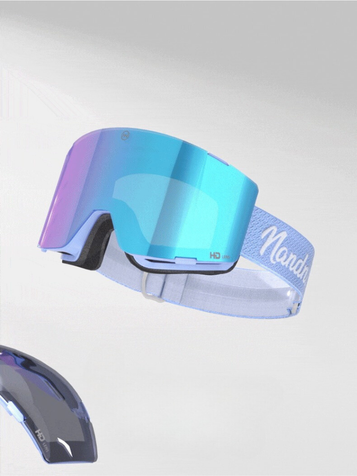 NANEND 3-Lens Magnetic Ski Goggles - Snowears- goggle