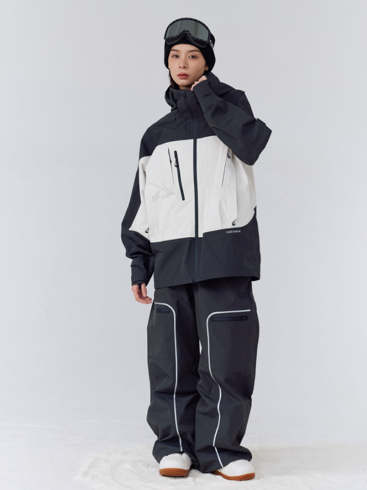 Randompow 3L Panda Colorblock Snow Jacket - Unisex - Snowears- Ski/Snowboard Jackets