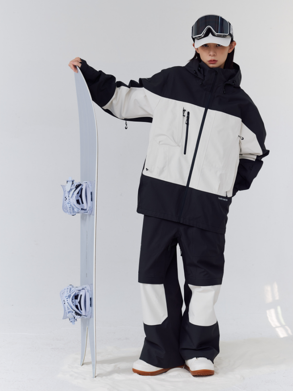 Randompow 3L Panda Colorblock Snowsuits - Unisex - Snowears- Suits