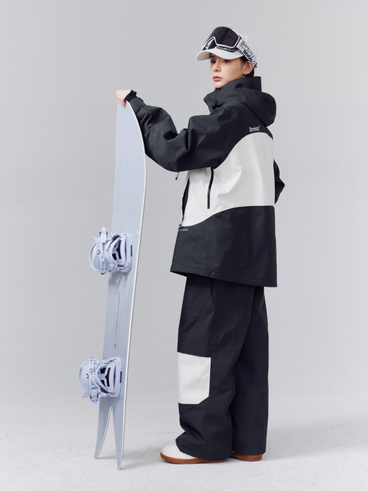 Randompow 3L Panda Colorblock Snowsuits - Unisex - Snowears- Suits