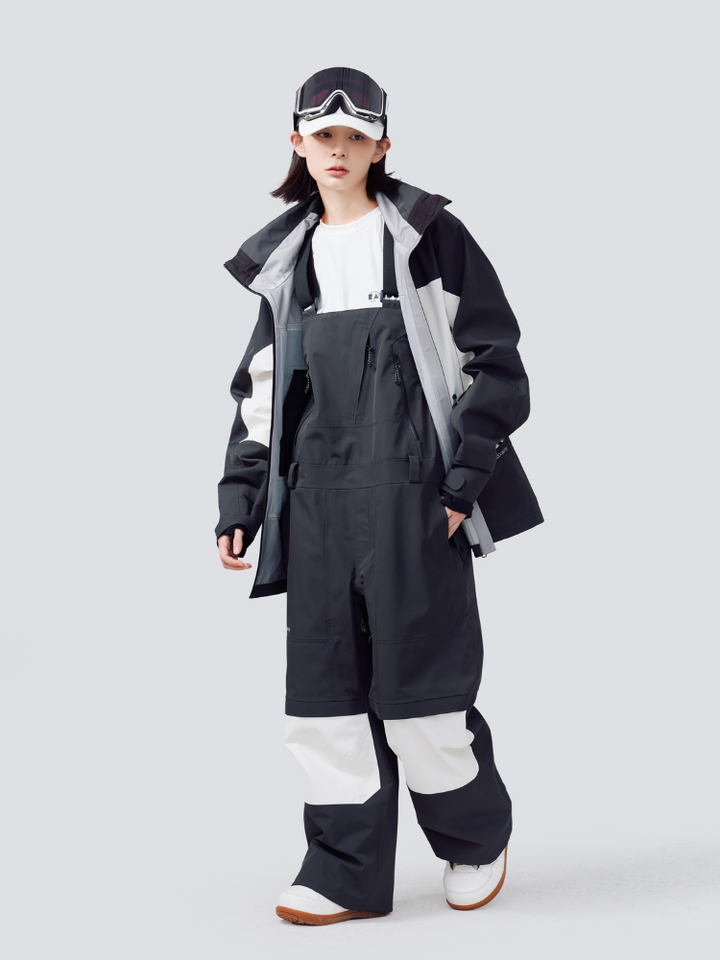 Randompow 3L Panda Colorblock Snowsuits - Unisex - Snowears- Suits