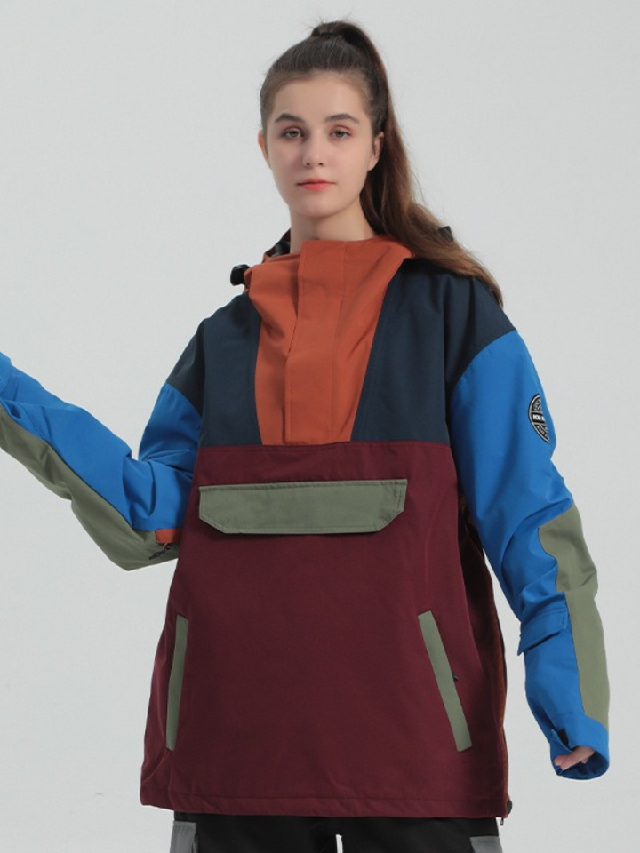 Gsou Snow Half-Zip Color Block Insulated Jacket - Women's -https://detail.1688.com/offer/743914542457.html? (Copy) - Snowears- Jacket