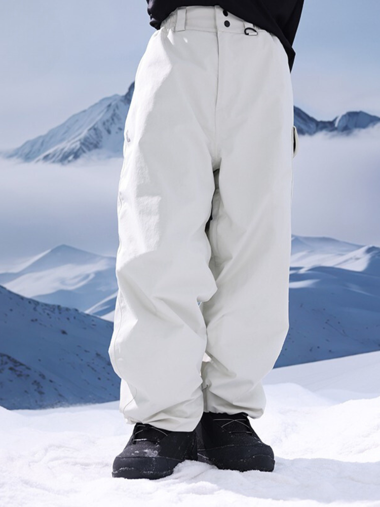 Cosone Aeroflow 3L Baggy Ski Pants [Limited Region] White Cosone | Snowears.com