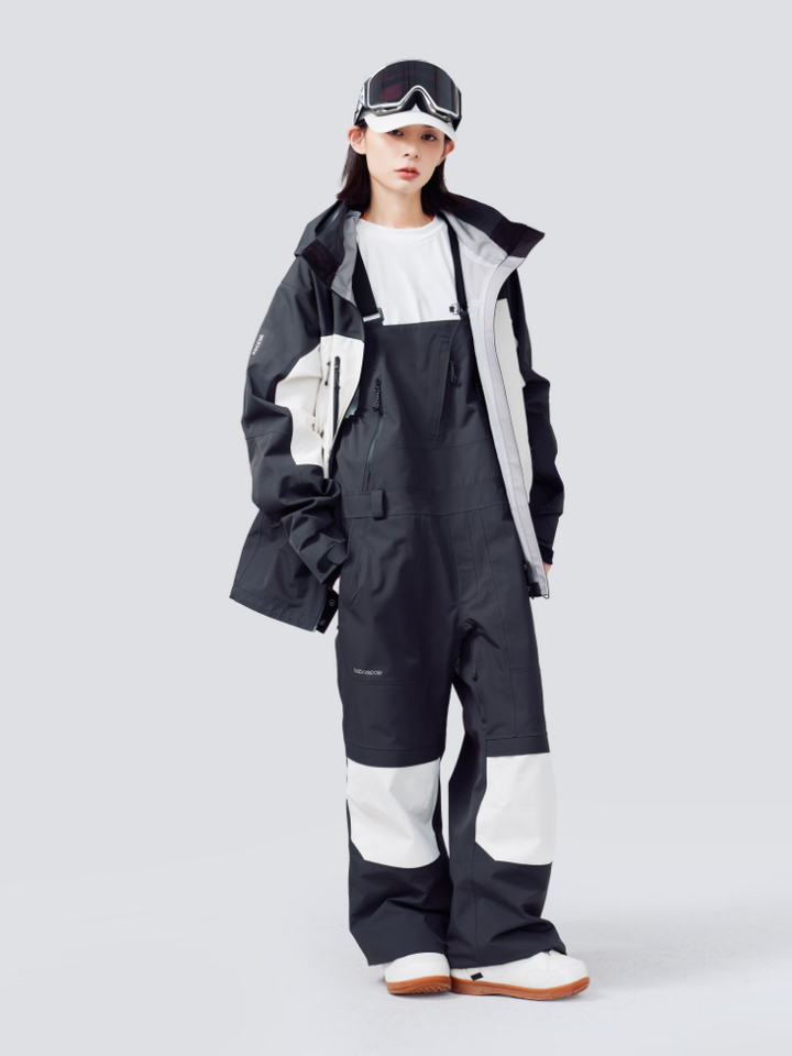 Randompow 3L Panda Colorblock Snowsuits - Unisex - Snowears- Suits