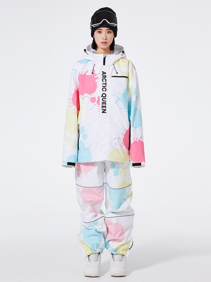 ARCTIC QUEEN Washed Ink Oversized Snow Suit - Women's - Snowears- Suits