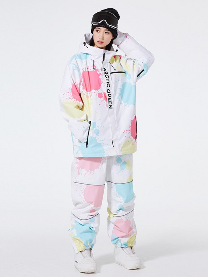 ARCTIC QUEEN Washed Ink Oversized Snow Suit - Women's - Snowears- Suits