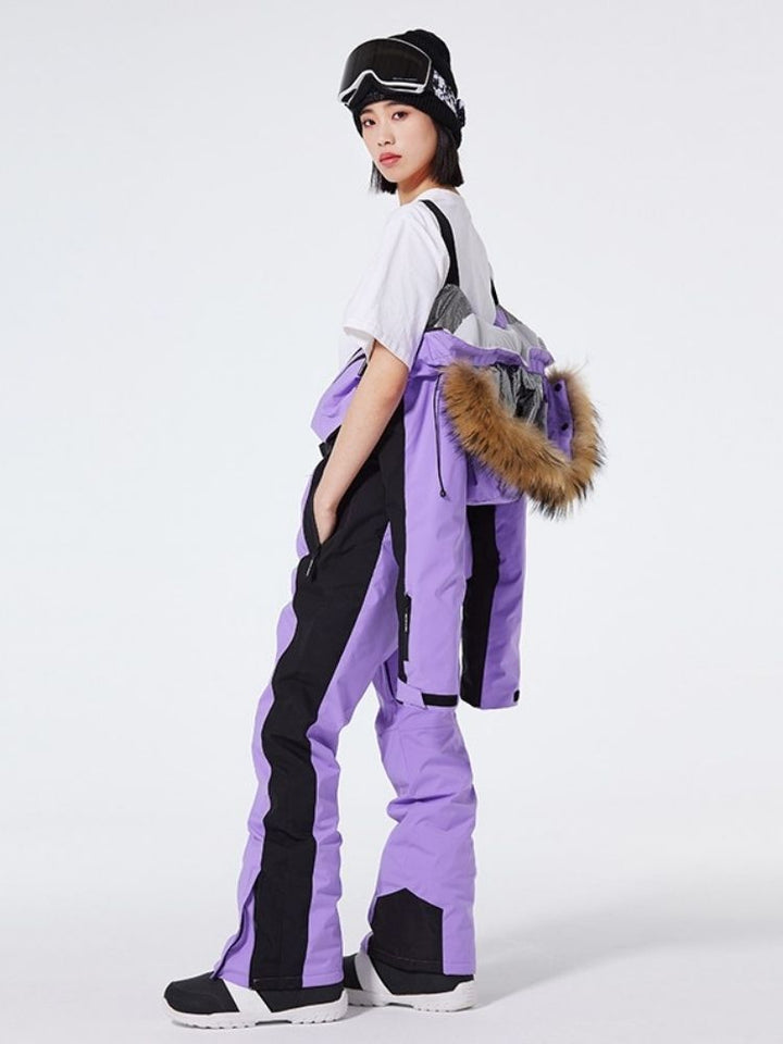 ARCTIC QUEEN Women's Insulated Fur Hood One Piece - Snowears-snowboarding skiing jacket pants accessories