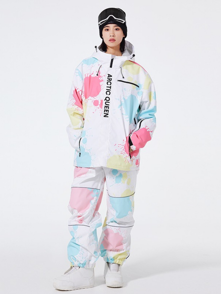 ARCTIC QUEEN Washed Ink Oversized Snow Suit - Women's - Snowears- Suits